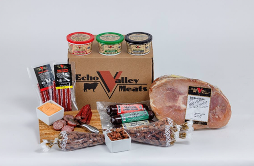 12pc Ham & Sausage Gift Set with Gourmet Nuts