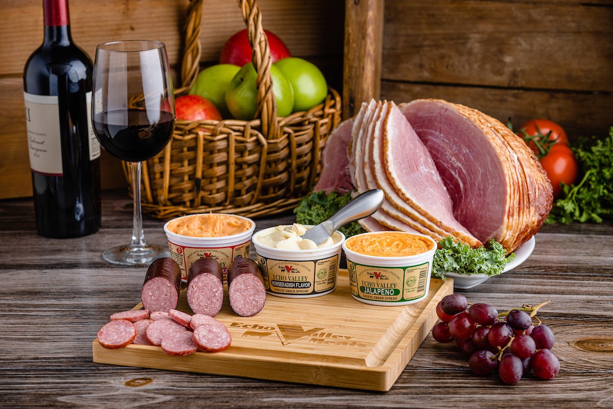 Echo Valley Ham and Snack Pack with Cutting Board