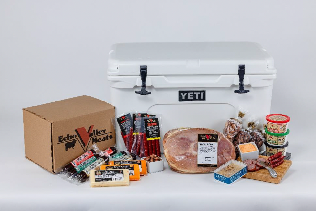 24pc Spiral Ham Gift Set w/ a YETI Tundra 45 (White)